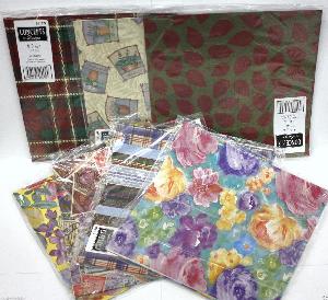 ASSORTED ADULT FLAT WRAPPING PAPER - PP $1.75 EACH